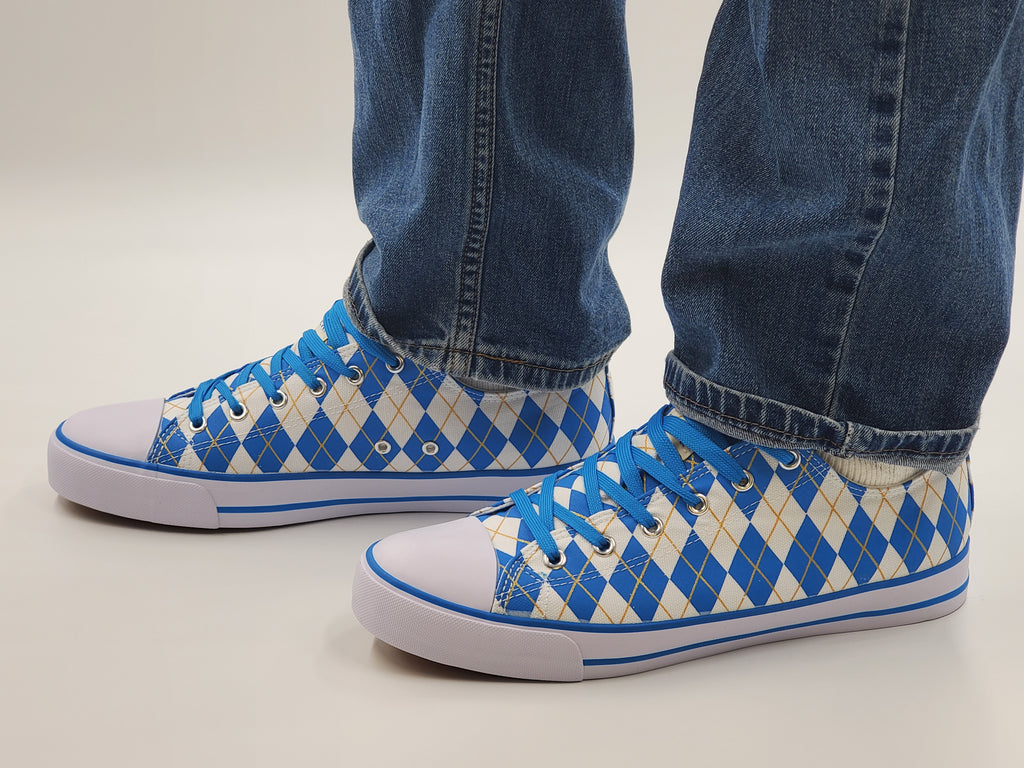 'Argyle' Canvas sneakers