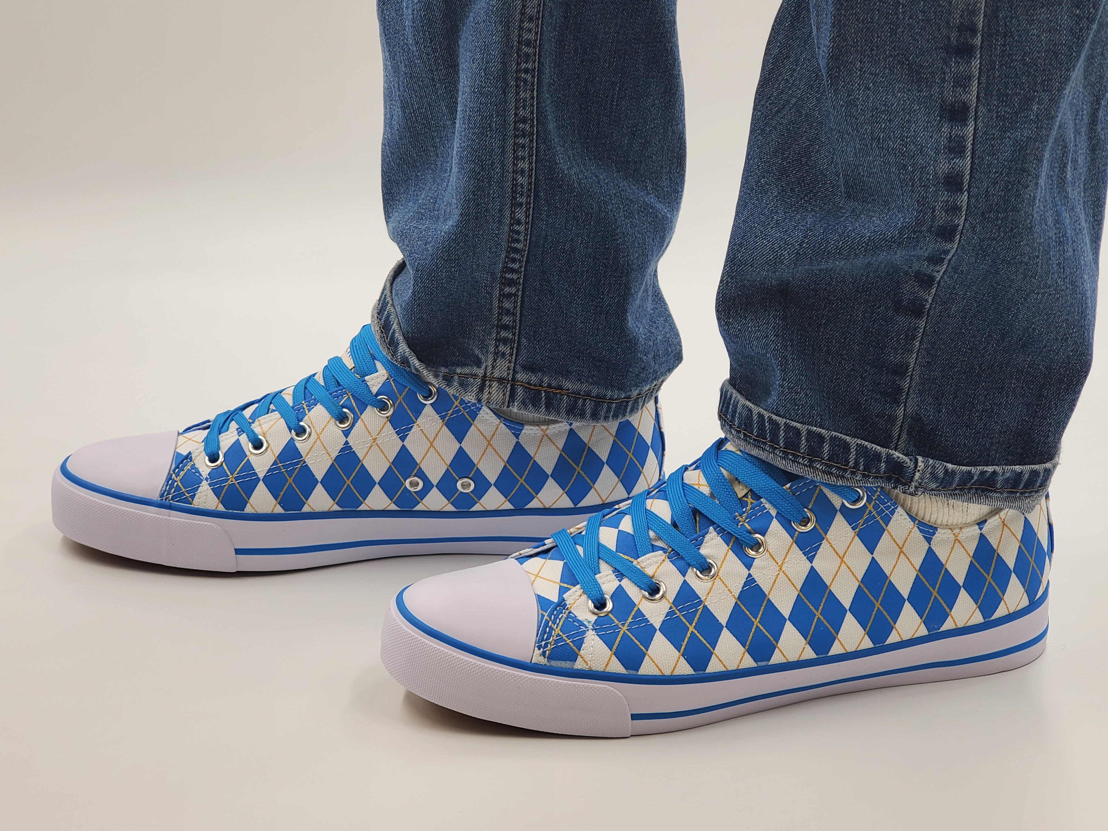 'Argyle' Canvas sneakers